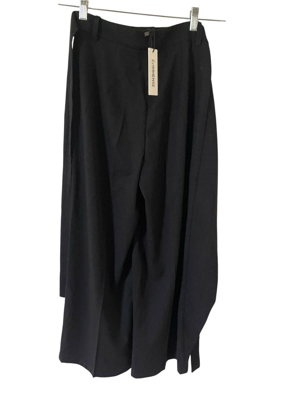NWT Commense Black Wide-Leg High-Rise Dress Pants Size XS - Picture 2 of 6